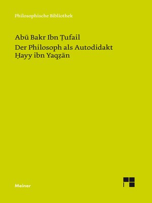 cover image of Der Philosoph als Autodidakt. Hayy ibn Yaqzan